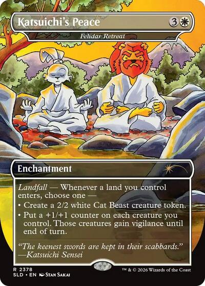 Felidar Retreat (Secret Lair) from SLD #2378, Magic: The Gathering card
