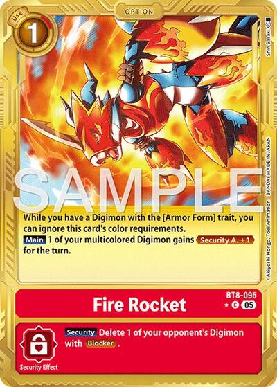 Fire Rocket (Gold Border) Advanced Booster Digimon Generation card price