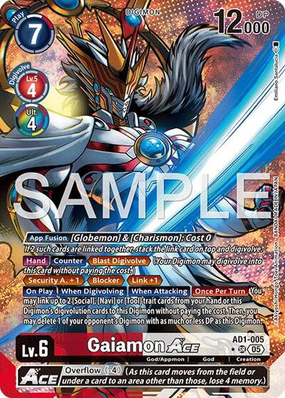 Gaiamon ACE (Alternate Art) Advanced Booster Digimon Generation Super Rare Digimon card — value and price