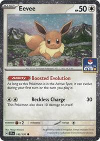 Eevee (Southeast Asia Exclusive) #143/191 from League & Championship Cards Pokemon card image