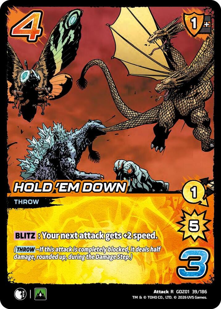 Hold 'Em Down - Godzilla: Reign of Kaiju - UniVersus - TCGplayer.com