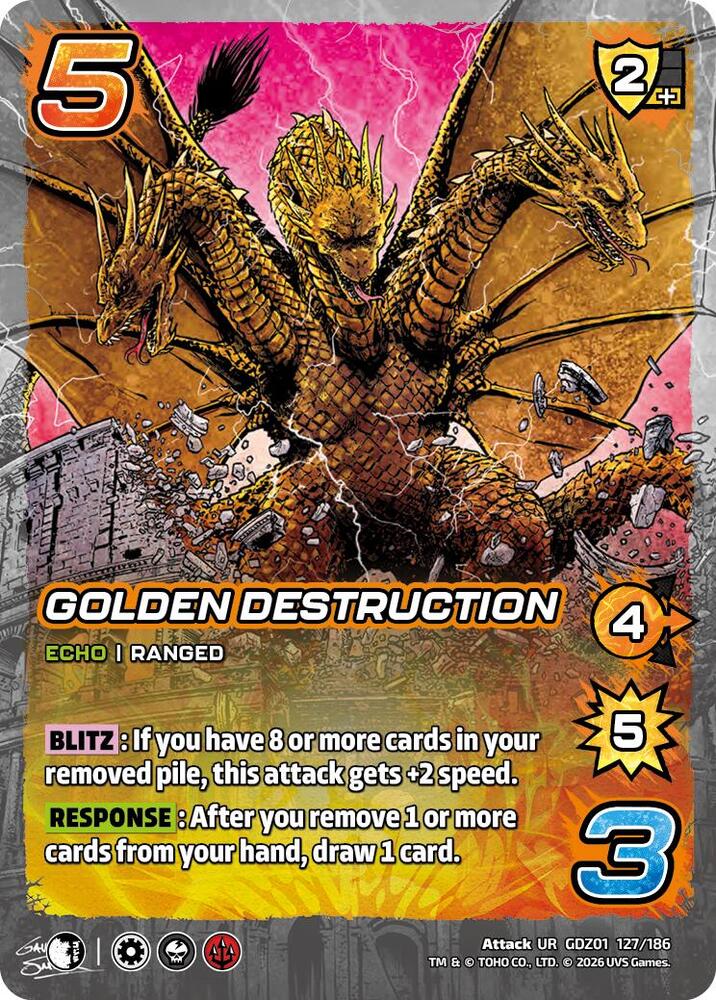 Golden Destruction - Godzilla: Reign of Kaiju - UniVersus