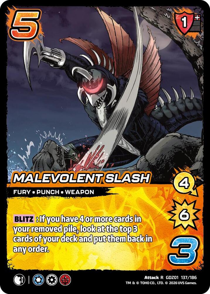 Malevolent Slash - Godzilla: Reign of Kaiju - UniVersus