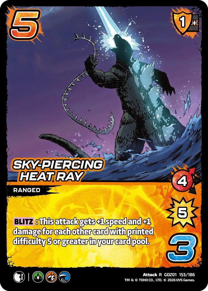 Sky-Piercing Heat Ray - Godzilla: Reign of Kaiju - UniVersus