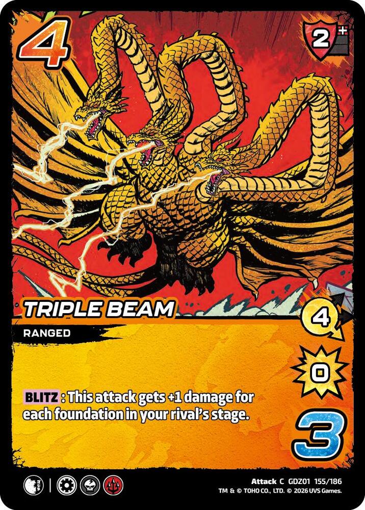 Triple Beam - Godzilla: Reign of Kaiju - UniVersus - TCGplayer.com
