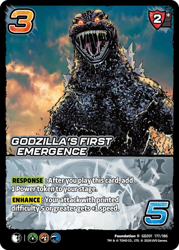 GODZILLA CARD GAME ARS10➕ Godzilla's First Emergence - Godzilla: Reign of Kaiju - UniVersus