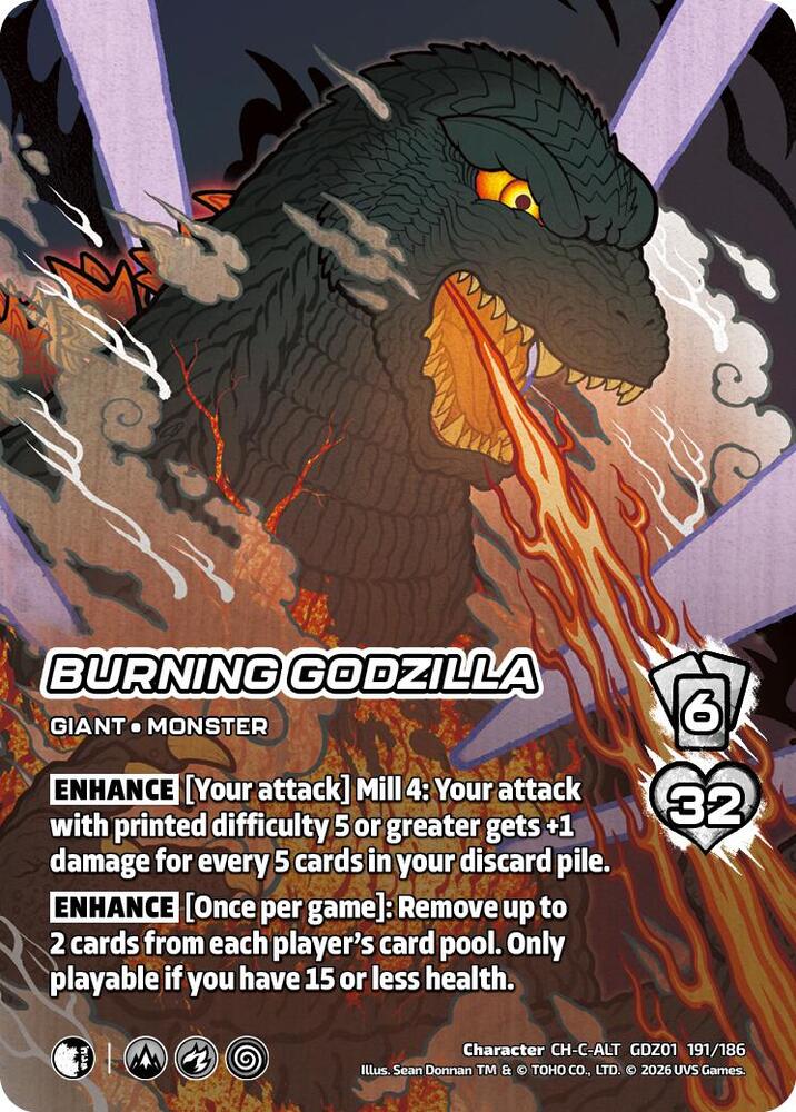 Burning Godzilla (Alternate Art) - Godzilla: Reign of Kaiju