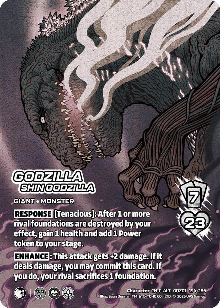 Godzilla, Shin Godzilla (Alternate Art) - Godzilla: Reign of Kaiju - UniVersus Godzilla, Shin Godzilla (Alternate Art) - Godzilla: Reign of Kaiju - UniVersus