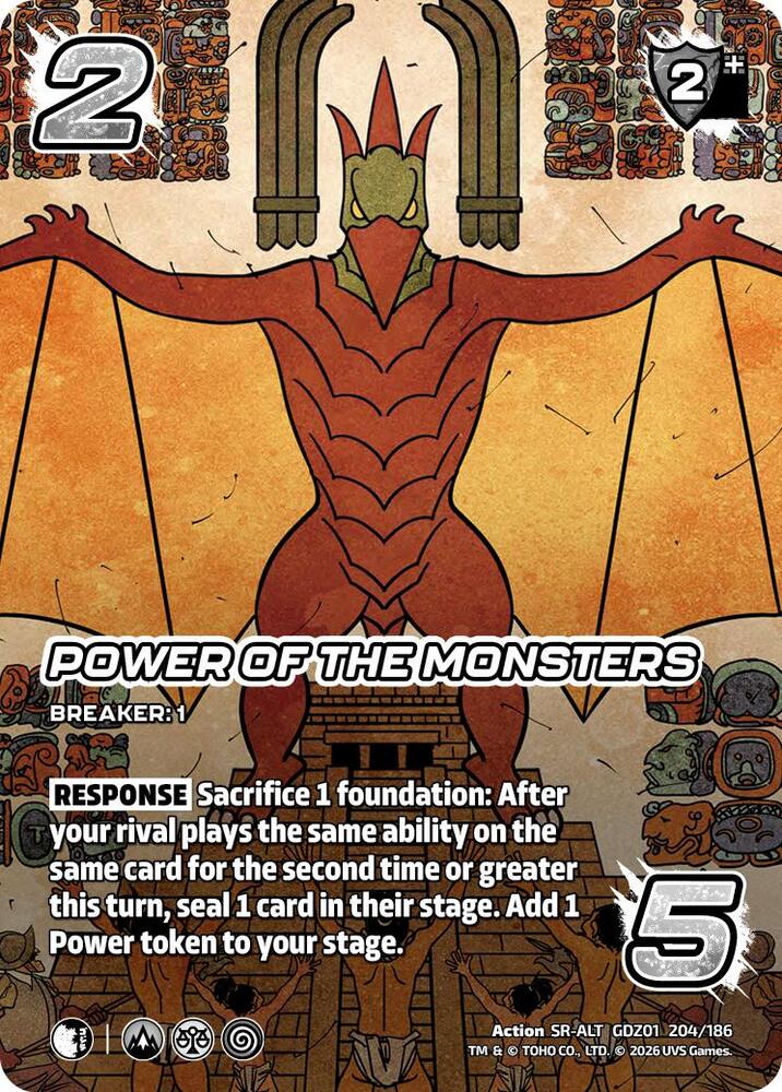 Power of the Monsters (Alternate Art) - Godzilla: Reign of Kaiju