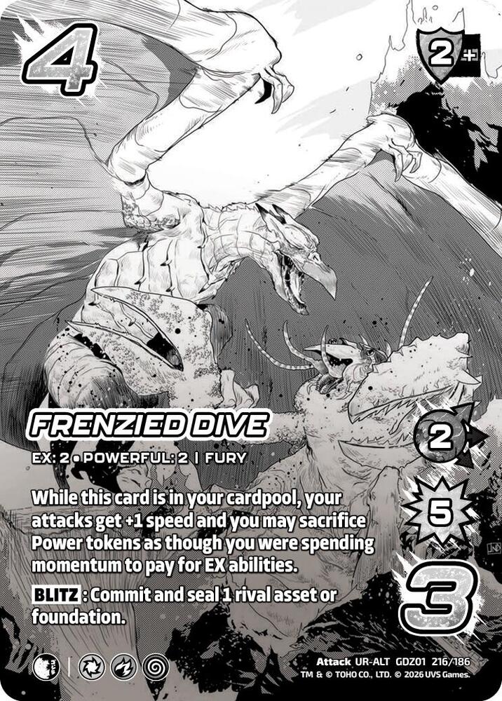 Frenzied Dive (Alternate Art) - Godzilla: Reign of Kaiju