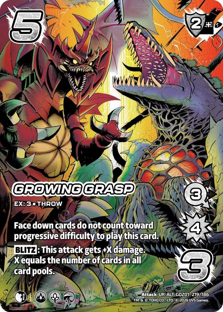 Growing Grasp (Alternate Art) - Godzilla: Reign of Kaiju
