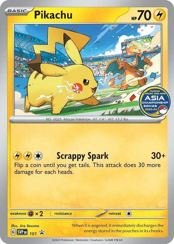 Pikachu (Asia Championship Series 23-24) 101 from SV: Scarlet & Violet Promo Cards