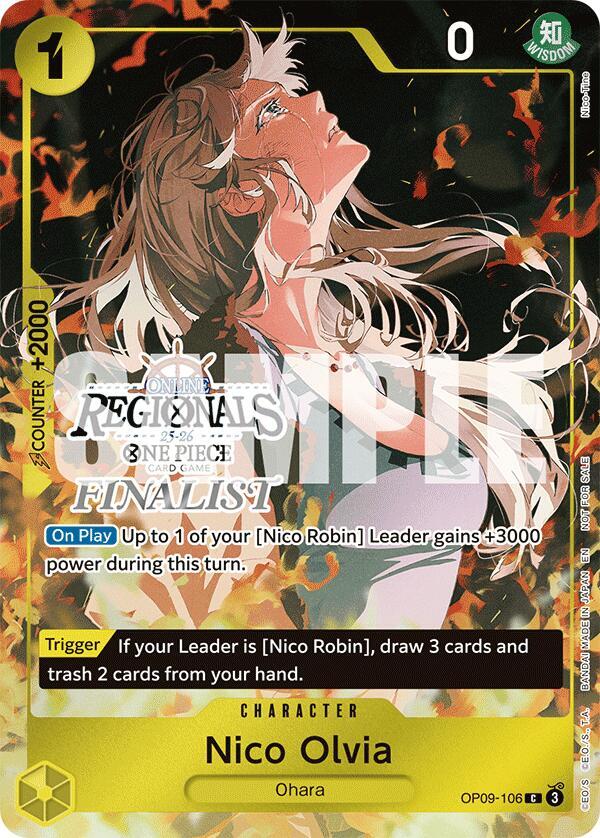 Nico Olvia Online Regional Finalist Card Set 2025 Vol.1