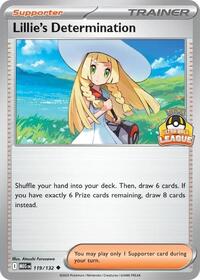 Lillie's Determination (Ultra Ball League) #119/132 from League & Championship Cards Pokemon card image
