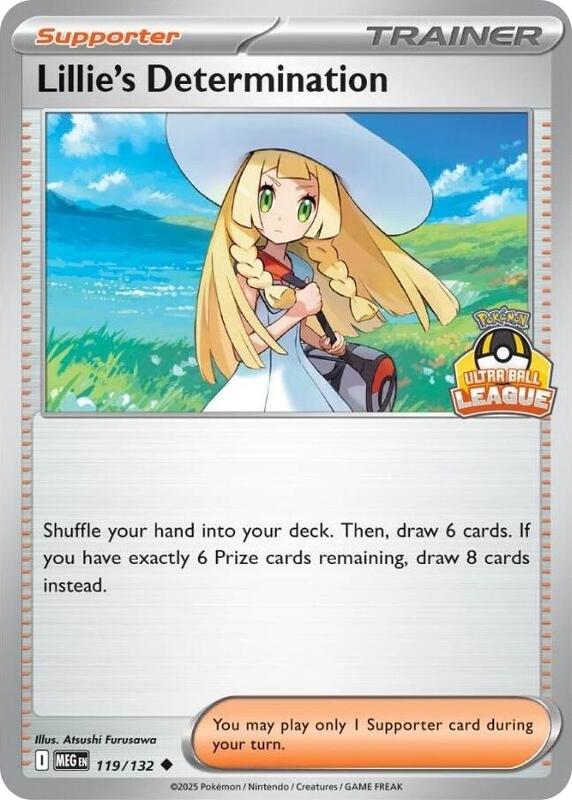 Lillie's Determination (Ultra Ball League) 119/132 from League & Championship Cards