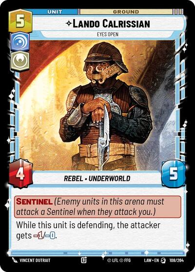 Lando Calrissian - Eyes Open card