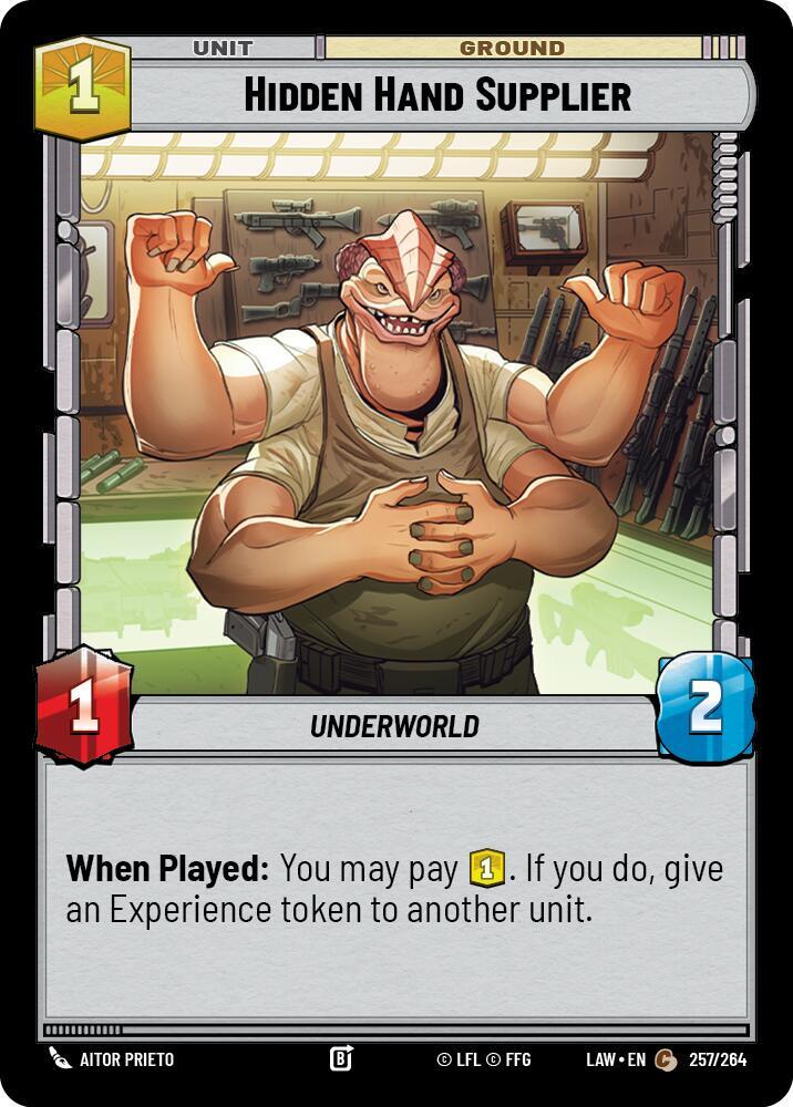 Hidden Hand Supplier - A Lawless Time - Star Wars: Unlimited