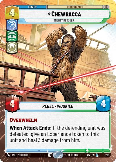 Chewbacca - Mighty Rescuer (Hyperspace) card