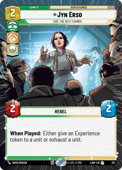 Jyn Erso - Take the Next Chance (Hyperspace) card