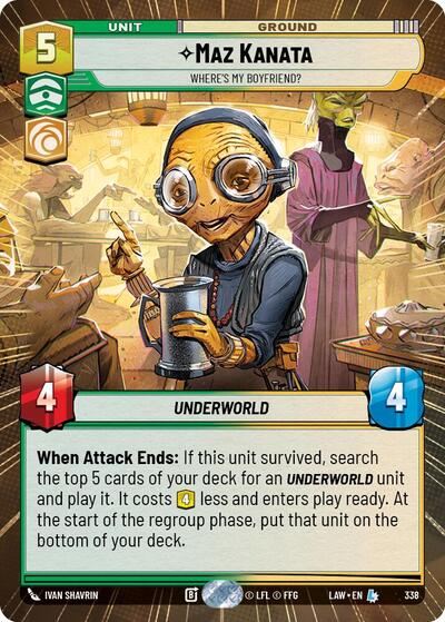 Maz Kanata - Where's My Boyfriend? (Hyperspace) card