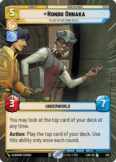 Hondo Ohnaka - Plays By His Own Rules (Hyperspace) card