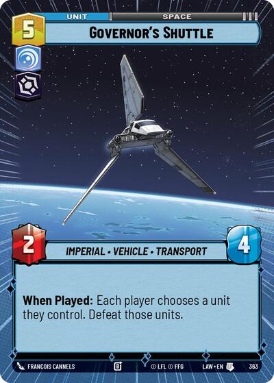 Governors Shuttle Hyperspace