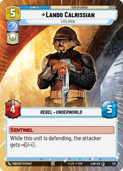 Lando Calrissian - Eyes Open (Hyperspace) card
