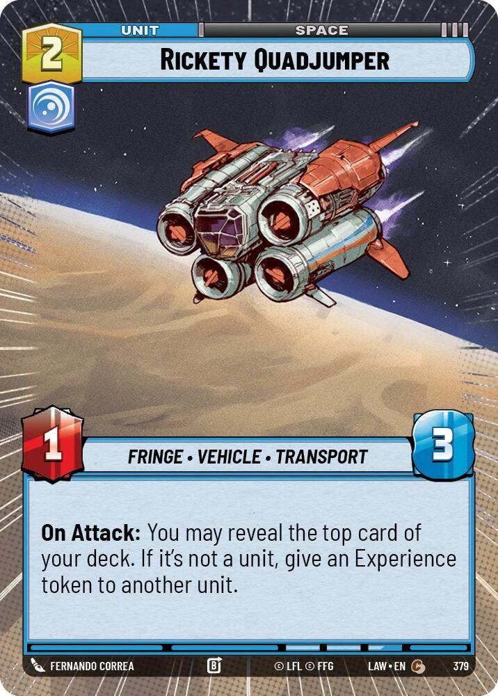 Rickety Quadjumper (Hyperspace) - A Lawless Time - Star Wars