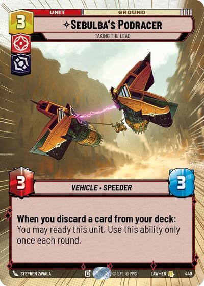 Sebulba's Podracer - Taking the Lead (Hyperspace) card