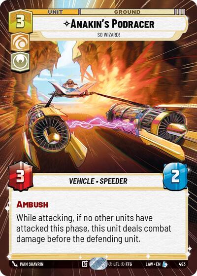 Anakin's Podracer - So Wizard! (Hyperspace) card