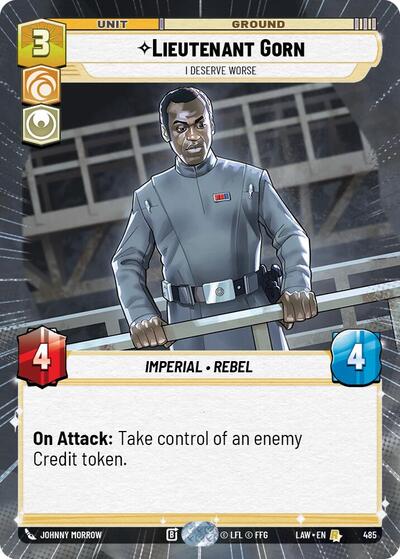Lieutenant Gorn - I Deserve Worse (Hyperspace) card