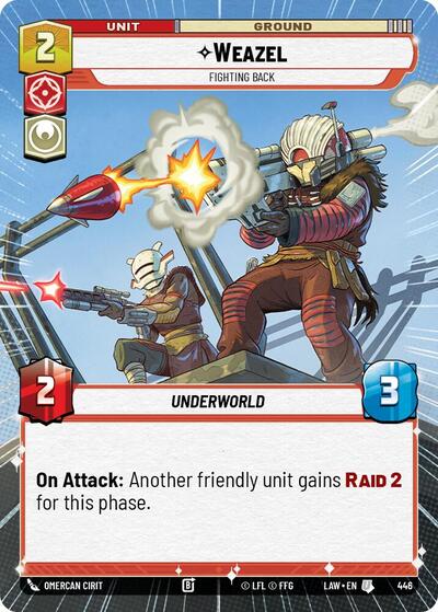 Weazel Fighting Back Hyperspace