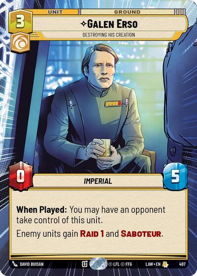 Galen Erso - Destroying His Creation (Hyperspace) card