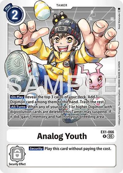 Analog Youth (Reprint) Advanced Booster Digimon Generation Rare Digimon card — value and price