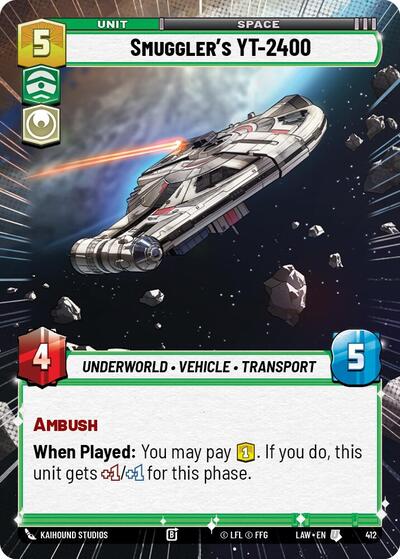Smugglers YT 2400 Hyperspace