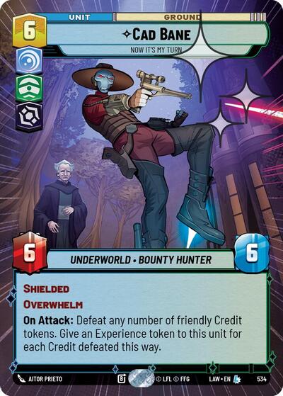 Cade Bane - Now It's My Turn (Hyperspace Foil) card