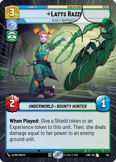 Latts Razzi - Deadly Whipmaster (Hyperspace Foil) card