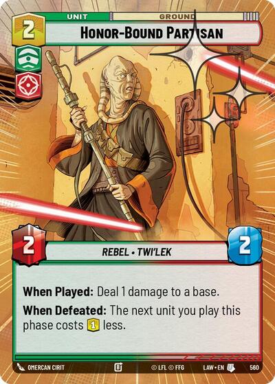Honor Bound Partisan Hyperspace Foil