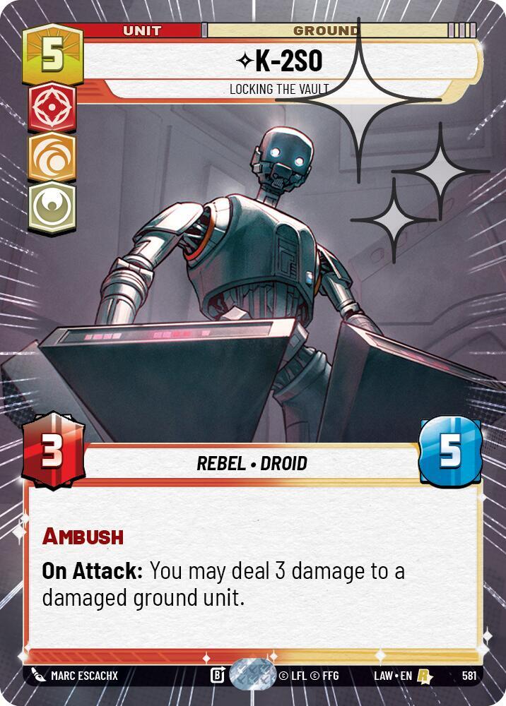K-2S0 - Locking the Vault (Hyperspace Foil) - A Lawless Time