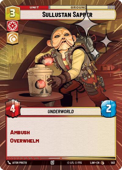 Sullustan Sapper Hyperspace Foil