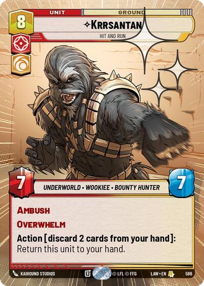 Krrsantan - Hit and Run (Hyperspace Foil) card