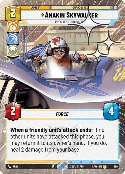 Anakin Skywalker - Prescient Podracer (Hyperspace Foil) card