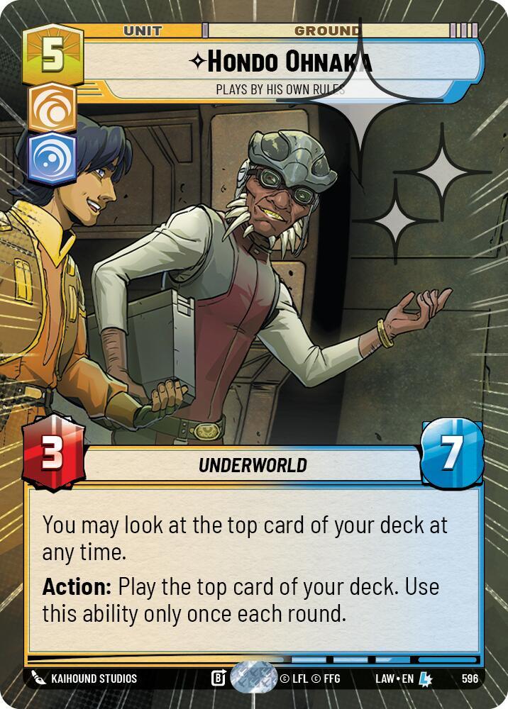 Hondo Ohnaka - Plays By His Own Rules (Hyperspace Foil)