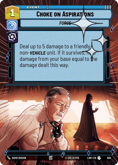 Choke on Aspirations Hyperspace Foil