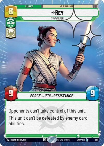 Rey - Skywalker (Hyperspace Foil) card