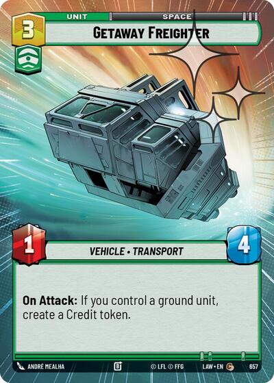 Getaway Freighter Hyperspace Foil