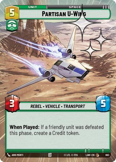 Partisan U Wing Hyperspace Foil
