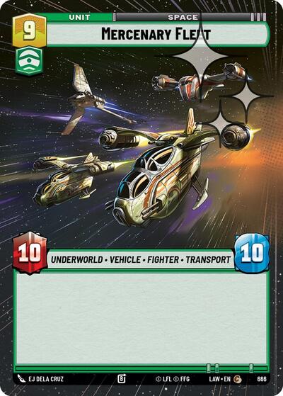 Mercenary Fleet Hyperspace Foil