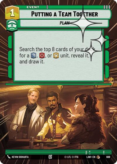 Putting a Team Together Hyperspace Foil