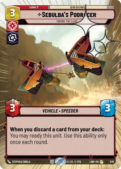 Sebulba's Podracer - Taking the Lead (Hyperspace Foil) card